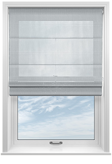 Salerno Voile, Dove Grey - Roman Blind
